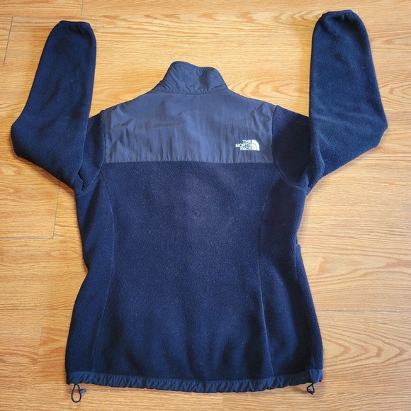 The North Face Denali Jacket Womens Size Medium Coat Black Full Zip Polartec - Picture 7 of 11